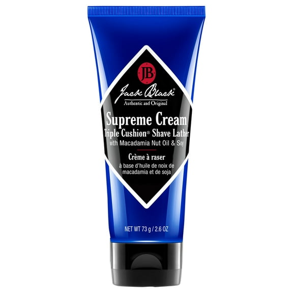 Jack Black Supreme Cream Triple Cushion Shave Lather , 2.6 oz Shaving Cream