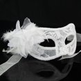 thumbnail image 1 of Lace Masquerade Mask Carnival Party Eye Mask with flowers for Halloween, 1 of 1