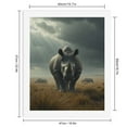 thumbnail image 2 of Paint By Numbers Kit for Adults Beginner - DIY Rhino Sunbeams Grassland Stormy Sky Canvas Painting Kits for Adults, Frameless Paint By Number for Adults for Home Wall Decor 16x20 Inch, 2 of 7
