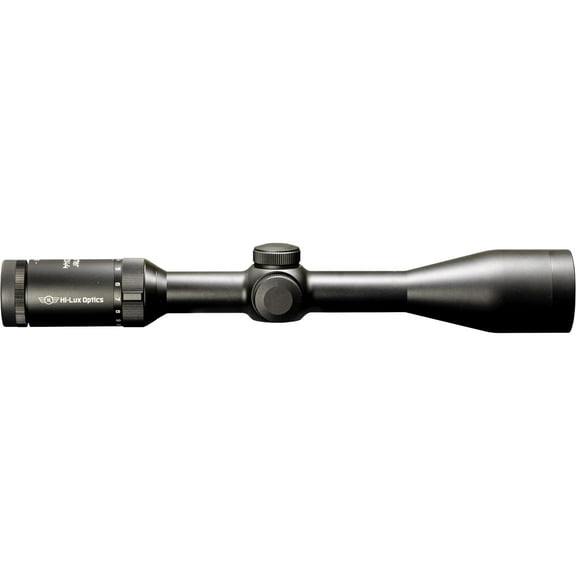 Hi-Lux Optics Sporter 3-12x44mm Rifle Scope, 1in Tube, Side Focus, 1/4 MOA Capped Turrets, Duplex Reticle, Matte Black