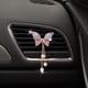 thumbnail image 4 of Clips de ventilación, 2 piezas de mariposa de cristal Ambientadores de aire para automóvil Clips de ventilación Difusor de automóvil Clip de ventilación Diamante Coche Decoración, 4 of 5