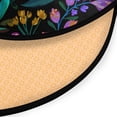 thumbnail image 3 of 36.2 Inch Round Floor Mat Colorful Flowers and Vines Carpet Decor Rug for Living Room Bedroom, 3 of 6