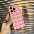 thumbnail image 1 of Funda de teléfono a cuadros con diamantes en 3D, carcasa de silicona suave a prueba de golpes para iPhone 11, 12, 13, 14 Pro, X, XR, XS, Max, 6s, 7, 8 Plus, mate, a la moda Fivean unisex, 1 of 2