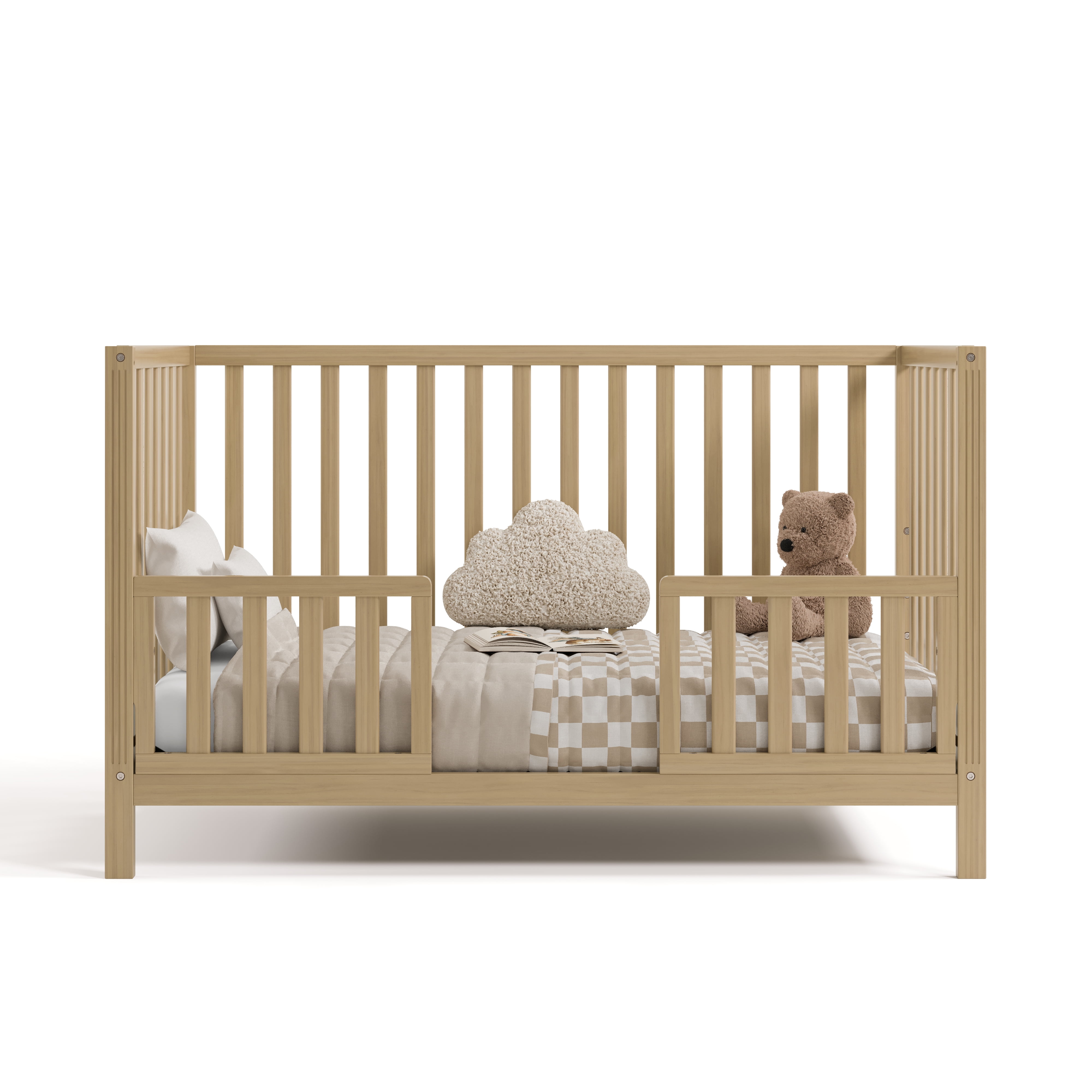 Storkcraft Morningside 5-in-1 Convertible Baby Crib, Driftwood
