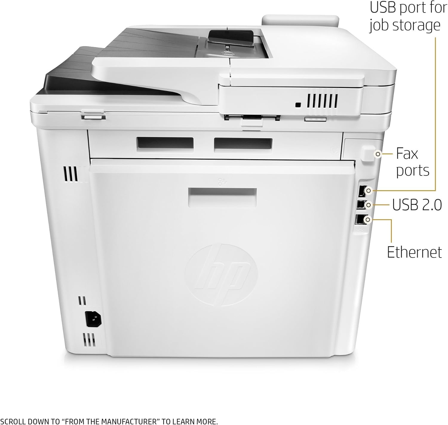 HP Laserjet Pro M477fnw Multifunction Wireless Color Laser Printer with Built-in Ethernet (CF377A) (Sold without manufacturer warranty)