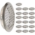 thumbnail image 1 of 20 piezas 53 mm rejilla de ventilación de acero inoxidable malla redonda ambientador de aire para gabinete armario escape rejilla de escape de aire ventilación para Kitche ShuxiuWang 8390612990526, 1 of 1