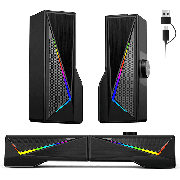 Ayedloe USB Computer Speakers with LED Lighting photo 1
