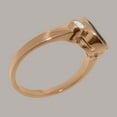 thumbnail image 3 of LBG British Made 14k Rose Gold Natural Sapphire & Diamond Womens Promise Ring - 33 size options - Size 10.75, 3 of 6
