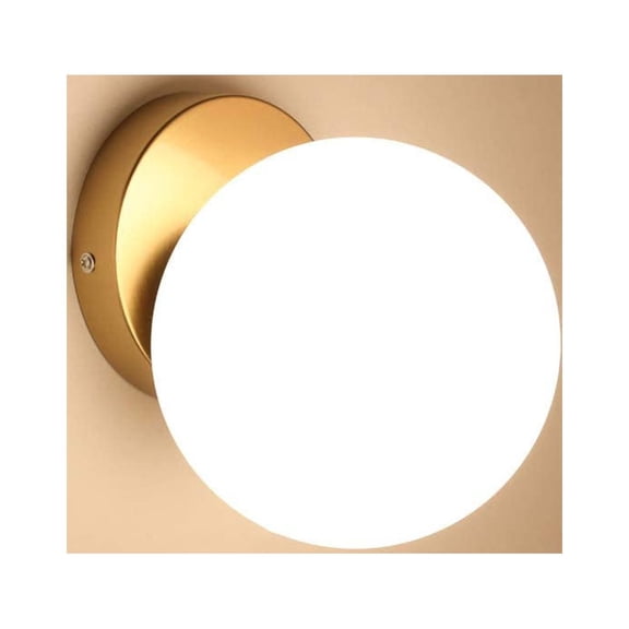 Modern Wall Light, E27 Glass Ceiling Lights, Indoor Wall Lamp for Study, Aisle, Cloakroom