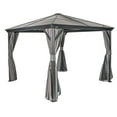 thumbnail image 1 of Sojag Verona 10 x 10 x 9 ft Charcoal Gazebo, 1 of 6