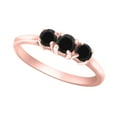 thumbnail image 2 of Aonejewelry 0.50 Ct. Ttw Black Diamond Durable Ring In 10K Rose Gold, 2 of 4