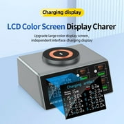 Wireless Charging Stand with Cable and Charger Magnetic wireless fast charging base, multifunctional interface charger