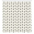 thumbnail image 3 of Ambesonne Ethnic Shower Curtain, Retro Boho Arrow Pattern, 69"Wx70"L, Pale Beige Black, 3 of 3