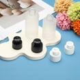 thumbnail image 5 of Uxcell 40 Pcs 24/410 Plastic Push Pull Caps, 28mm Water Bottle Caps Twisted Sport Bottle Lids Leak Proof Lid for Water Bottles Replacement Portable Bottles Lid, Black, 5 of 6