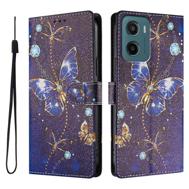 FOXDOCK Funda Tipo Cartera para Motorola Moto G05 con Soporte y Correa – Diseño de Patrones Lindos