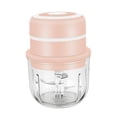 thumbnail image 2 of Mini picador de alimentos eléctrico multifunción perfecl 300ml Rosado picadora de ajo eléctrica, 2 of 8