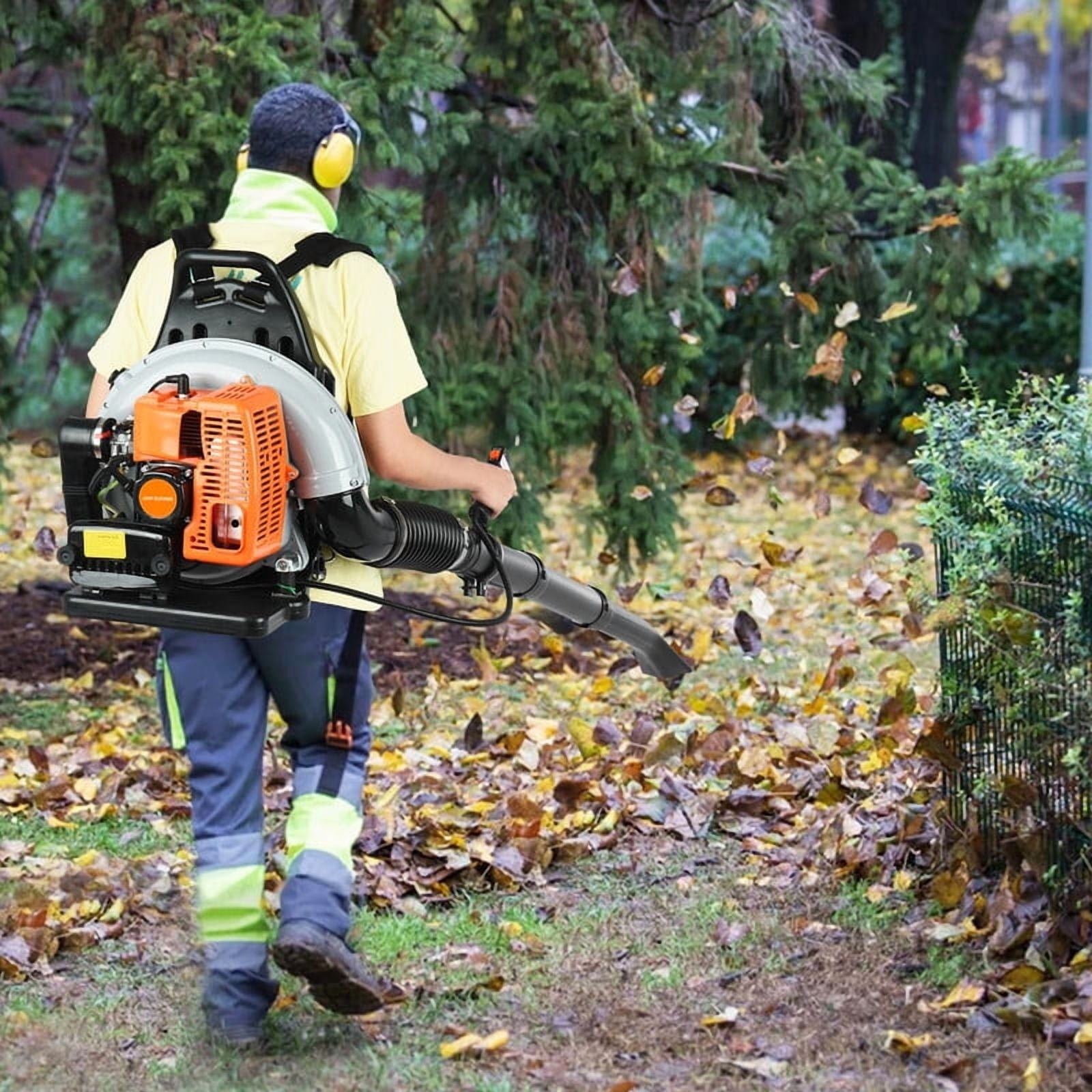 665CFM Leaf Blower, Gas Blower, Gas Leaf Blower for Lawn Care, Backpack Blower, 1 Set Leaf Blower 2 Cycle Engine Multi-Purpose 63CC High Strength Snow Blower for Outdoor