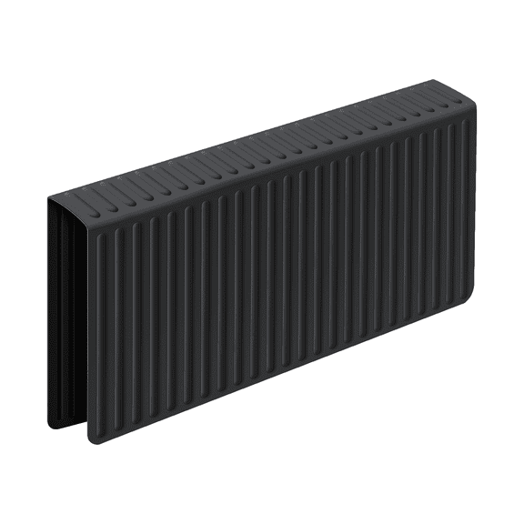 OTHWAY 11.8"x18" Silicone Sink Divider Mat, Large Sink Saddle & Protector for Divided Sink, No Suction Cups, Easy to Clean, Dish Drying Rack for Glassware and Dishes (Black)