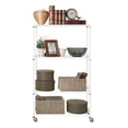 "Seville Classics 4Tier Steel Wire Storage Unit, Adjustable Shelves