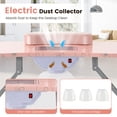 thumbnail image 5 of Costway Folding & Portable Manicure Table with Dust Collector LED Lamp Carry Bag Pink Pink, 5 of 10