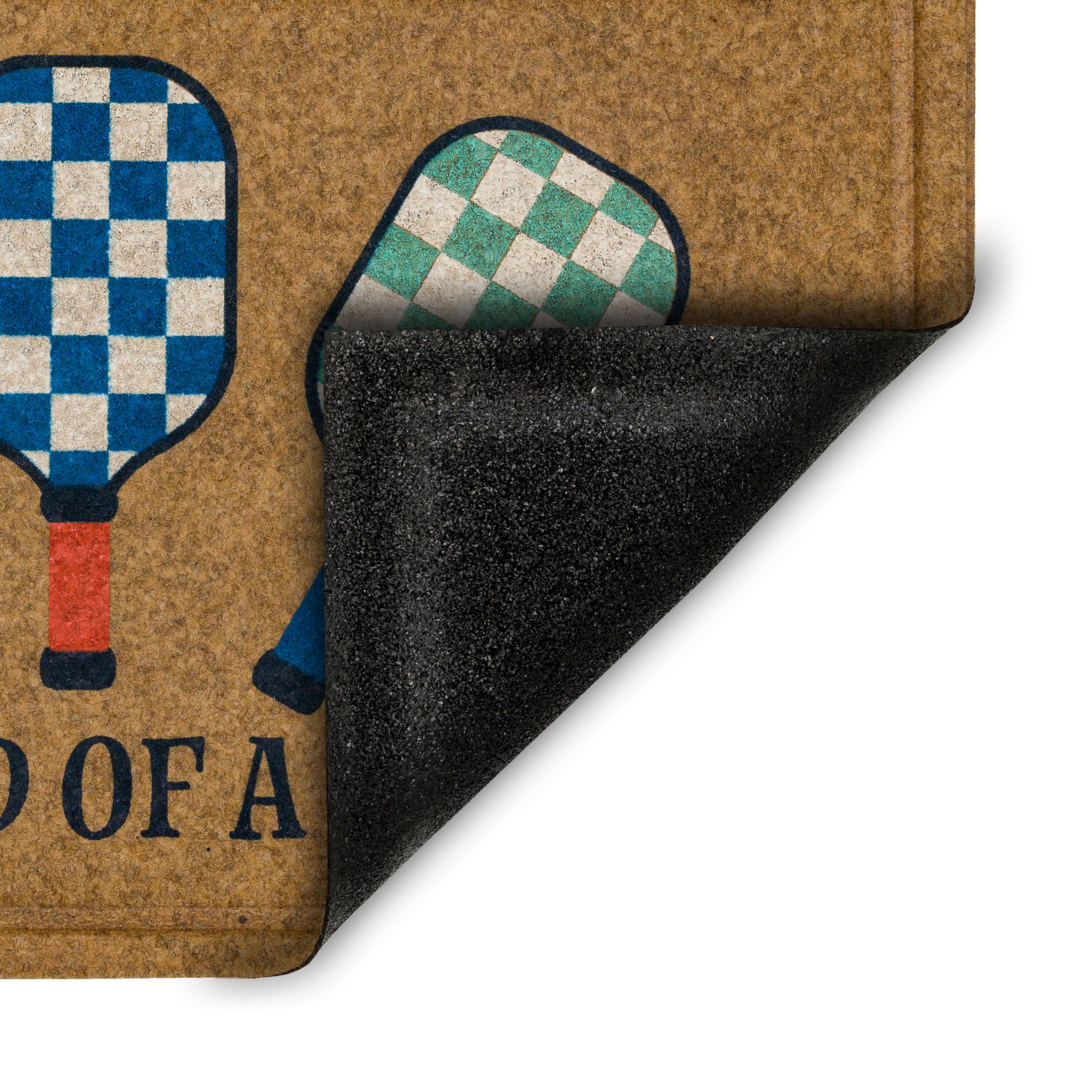 Mohawk Home We're Kind Of a Big Dill All Weather Low Pile Moisture Absorbant Doormat, Tan, 18" x 30"