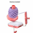 thumbnail image 2 of Transemion Fully Automatic Electric Pink Wool Ball Winding Machine Crochet Yarn Sorting Machine Durable Fast Easy to Make US Standard, 2 of 6