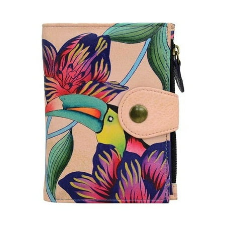 - Women's ANNA by Anuschka Hand Painted Leather Wallet 1700 5