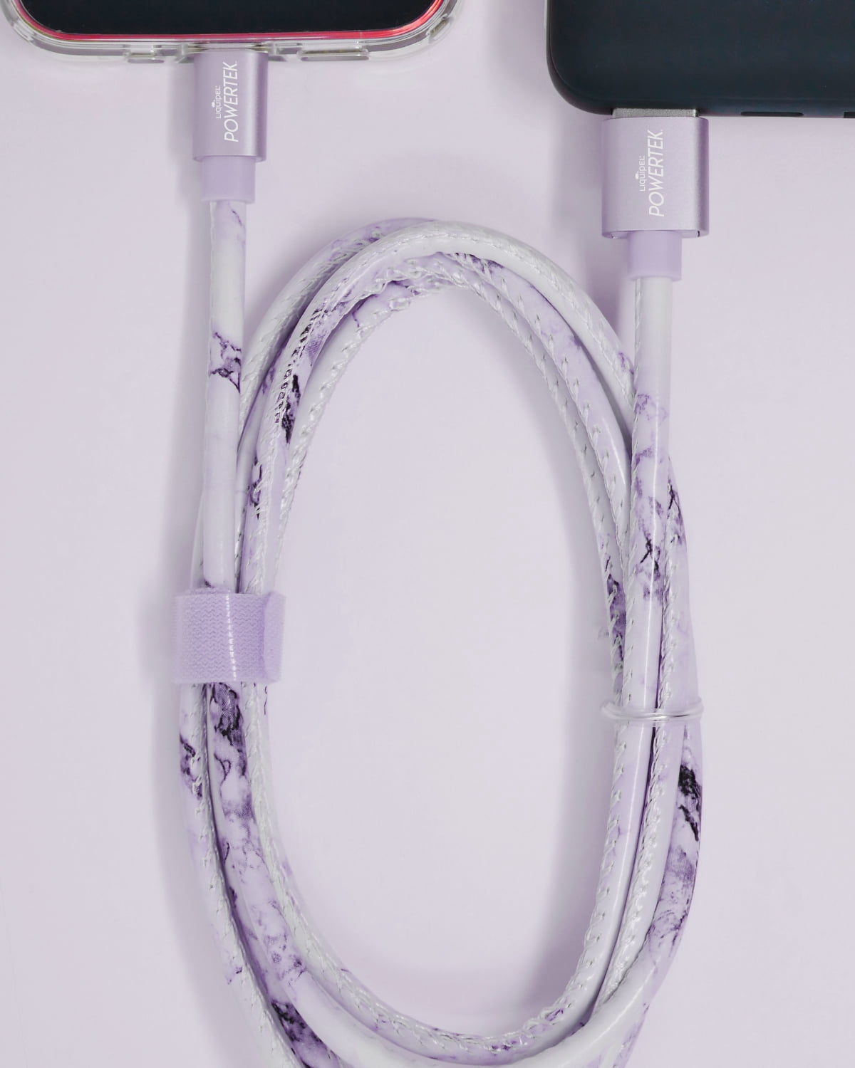 Liquipel Lightning Marble Cable - Purple
