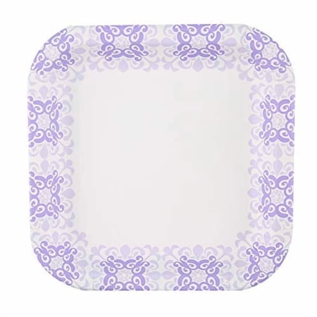 Brand Buzz Glad Everyday Paper Disposable Plates - Pack of 50