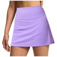 thumbnail image 2 of JIKNTTR Women's Shorts Hiking Athletic Shorts Double Layered Pleats Tennis Skirts High Waisted Skirt With Shorts Pockets Workout Athletic Skorts Lightweight Casual Baggy Trendy Short Pants, 2 of 8