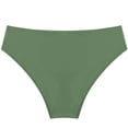 thumbnail image 4 of Ocealan Kids Girls Solid Color Bikini Brief Triangle Swim Bottoms Bathing Shorts Swimwear Dark Green 12, 4 of 4