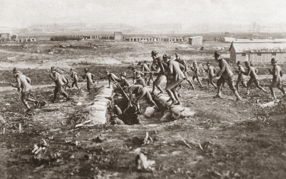 World War I Camp Upton NuS Army Soldiers Attack Training At Camp Upton