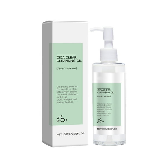 WIFKLSIIPG Centella Asiatica Cleansing Oil Deep Cleans Eyes and Lips Sensitive Skin Gentle 100ML