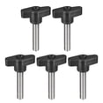thumbnail image 1 of Unique Bargains 5Pack 304 Acier Inoxydable de Serrage Bouton de Vis en Forme de Pouce Vis M8 x 40mm, 1 of 5