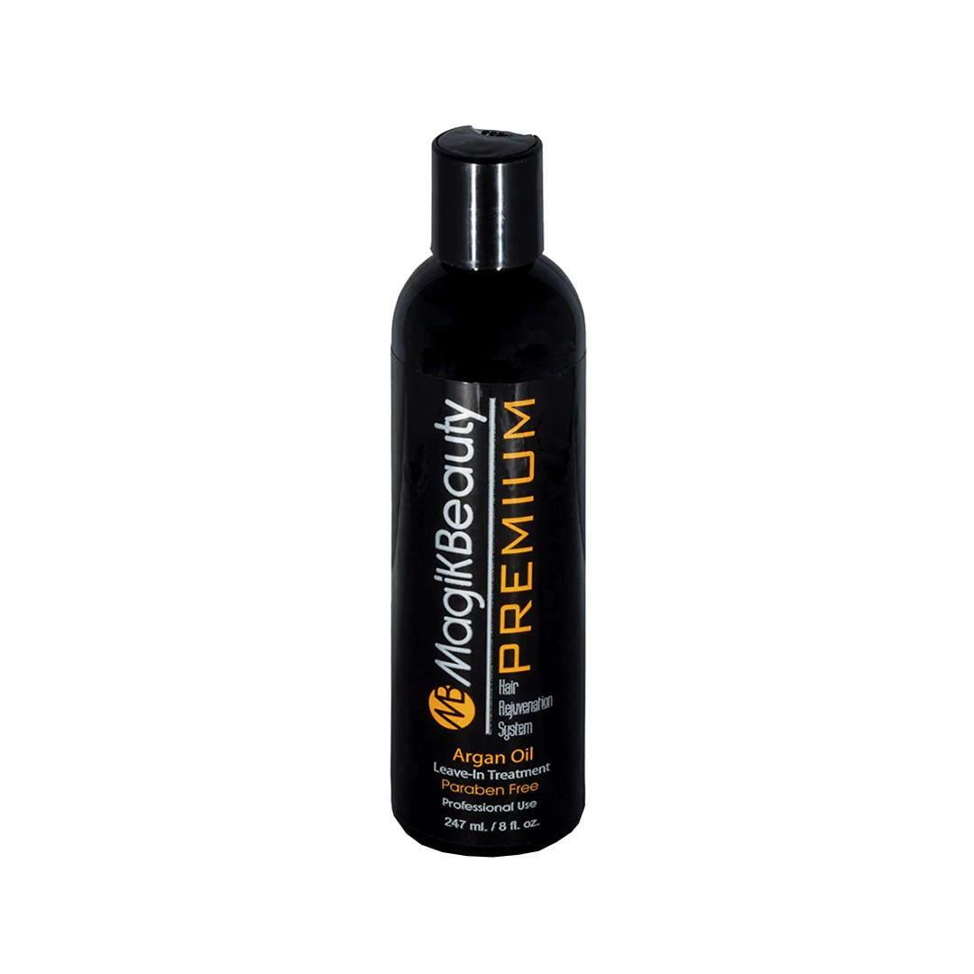 Magik Beauty | Premium Leave in with Argan Oil | Hair Rejunevation | Professional Nourishment | Straightening Hair 8 fl. oz. bottle