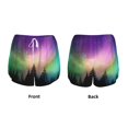 thumbnail image 3 of Daiia Northern Lights Pattern Women's 2 in 1 Running Shorts - Lightweight Athletic Workout Gym Yoga Shorts Liner with Phone Pockets-XX-Large, 3 of 7