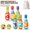 large6bottlesand2balls, variant on DEBGFS Kids Bowling Set Toddler Toys Boys Girls Colorful Bowling Ball Printed with Number Toys,medium10bottlesand2balls,12pcs