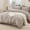 07 - Wheat, variant on 7Pcs Beige Boho Tassel King Size Bedding Set, Fluffy Fringe Bed In Bag with Complete Sheets & Pillowcases