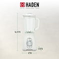 thumbnail image 4 of Haden Stainless 1.75 Liter Glass Jug 700W Motor Power Blender, Ivory/Chrome, 4 of 12