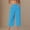 *Blue, variant on Womens High Waist Wide Leg Cropped Pants , Lightweight Casual Work Office Capri Pants Army Green,Womens Plus S