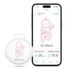 Sense-U Smart Baby Abdominal Movement Monitor - Tracks Baby's Abdominal Movement, Temperature, Rollover and Sleeping Position for Baby Safety with Instant Audio Alerts on Smartphones, Pink