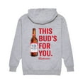 thumbnail image 2 of Budweiser - This Buds For You - Men's Fleece Hoodie, 2 of 4
