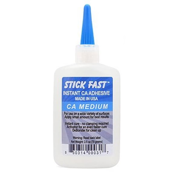 Stick Fast Medium CA Cyanoacrylate Adhesive Super Glue 1 oz bottle