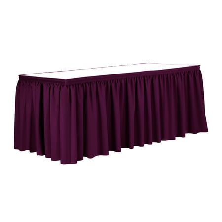 

Ultimate Textile 7 ft. Shirred Pleat Polyester Table Skirt Magenta