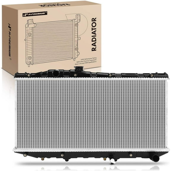 A-Premium Engine Coolant Radiator with Transmission Oil Cooler Compatible with Toyota Camry 1988-1991 L4 2.0L, Automatic Trans. Replace# 1640003012, 1640074400