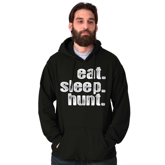 Eat Sleep Hunt Sport Hunting Season Unisex Plus Fleece Graphic Hoodie Brisco Brands 2X