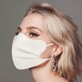 thumbnail image 2 of Dsscvnef Macaron Wa Ve Shaped Ma Sk Non Me Dical Multicolor Disposable Face Ma Sks Breathable Non Woven Maskial Mouth Cover 3 Layer Elastic Earloop 4Color, 2 of 6
