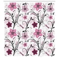 thumbnail image 3 of Ambesonne Dragonfly Shower Curtain, Shabby Plant Florets, 69"Wx84"L, Pale Pink Dried Rose, 3 of 3