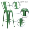 thumbnail image 4 of Bowery Hill Metal 30'' Bar Stool in Green, 4 of 8