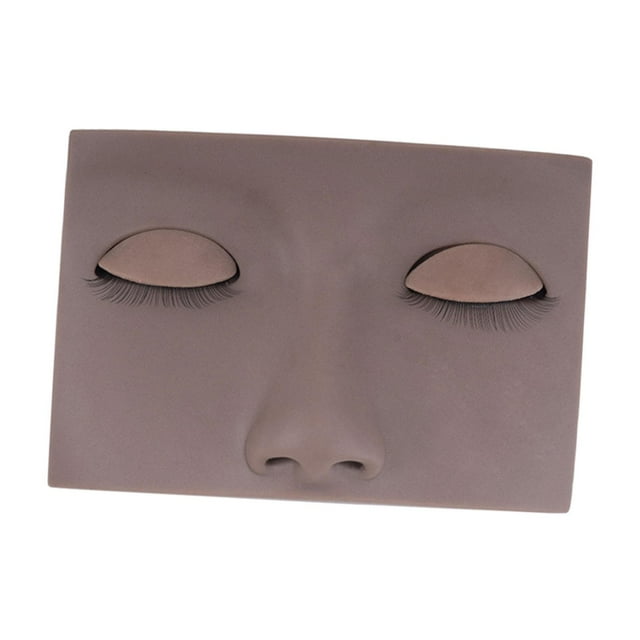 Cabeza de maniquí de pestañas para principiantes, extensiones de pestañas, práctica de lavado facial C